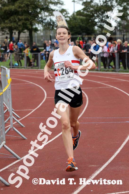 Under-17 womens winners Lincoln Wellington AC at the Northern Road Relays, Blackpool.